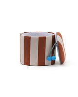 Sitzhocker mit Stauraum braun