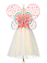 Flora Kostüm Kleid + Flügel 8-10 Jahre