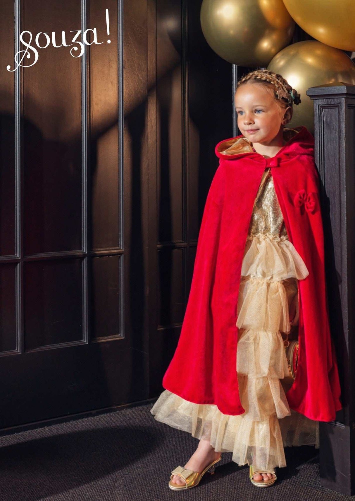 Prinzessin/ Rotkäppchen Wendecape 4-7 Jahre