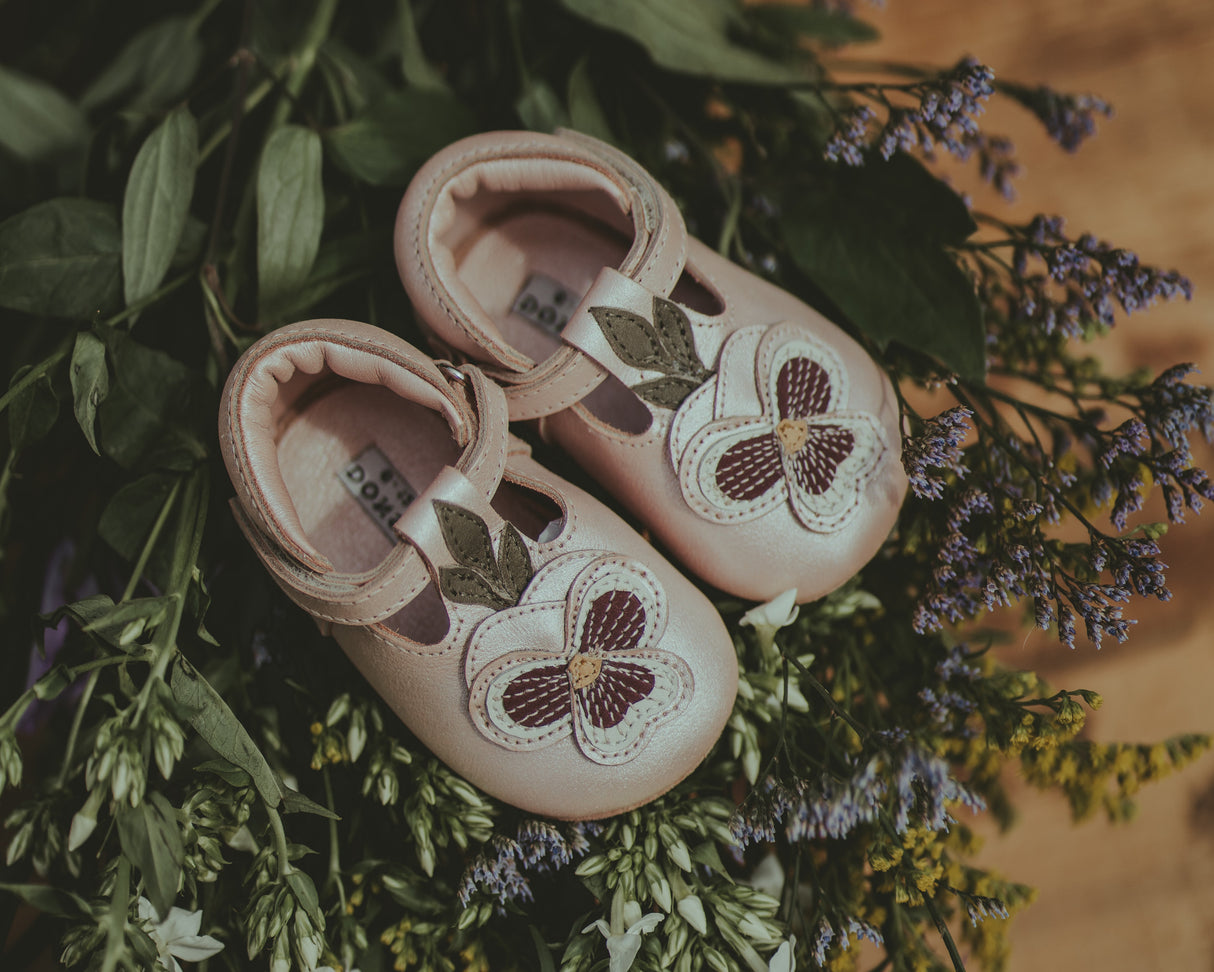 Babyschuhe Heidi/ Rose Metallic - korbmayer. ganz besonders. für kinder.