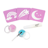Glitzer Tattoo Set Einhorn