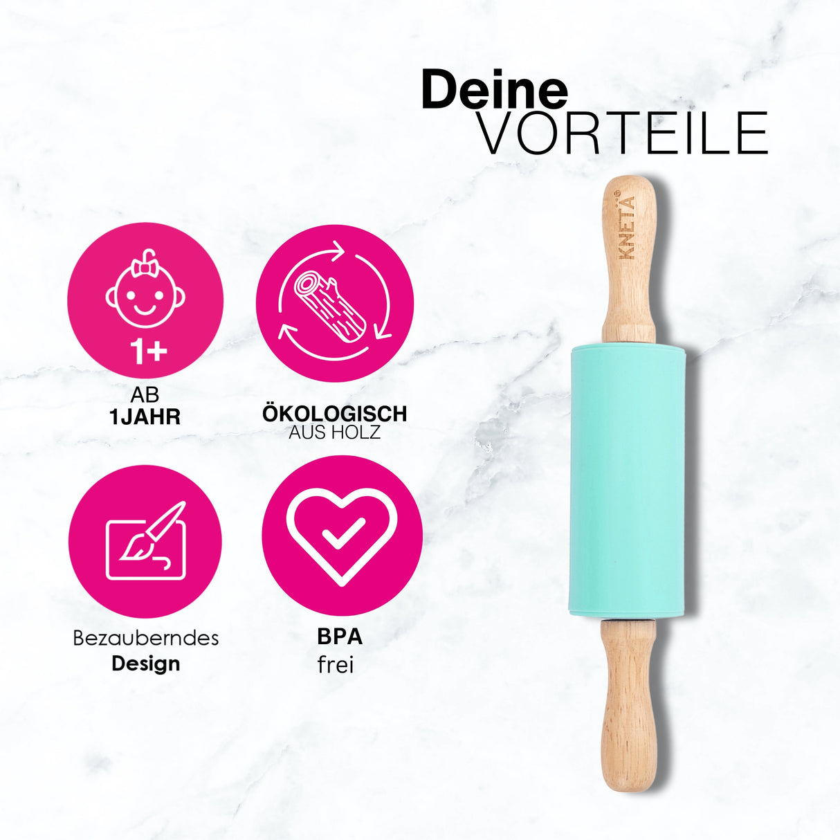 Knetzubehör Rolli *Mint*