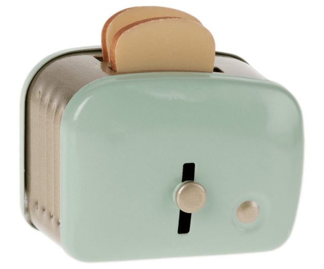 Puppenhaus-Toaster mit Brot - Mint - korbmayer. ganz besonders. für kinder.