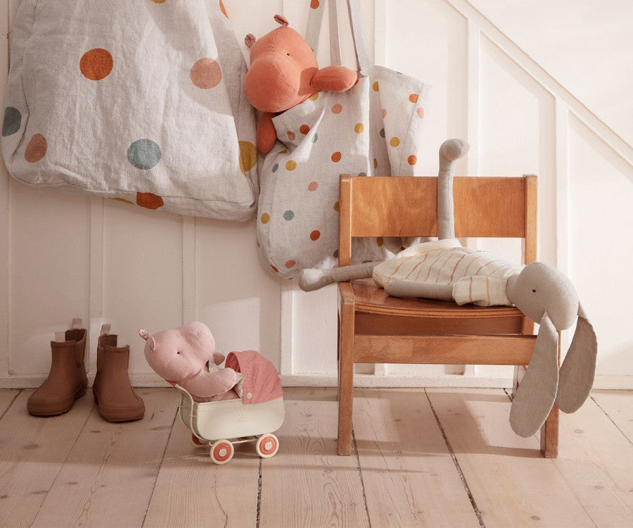 Puppenhaus Kinderwagen Micro/ Coral