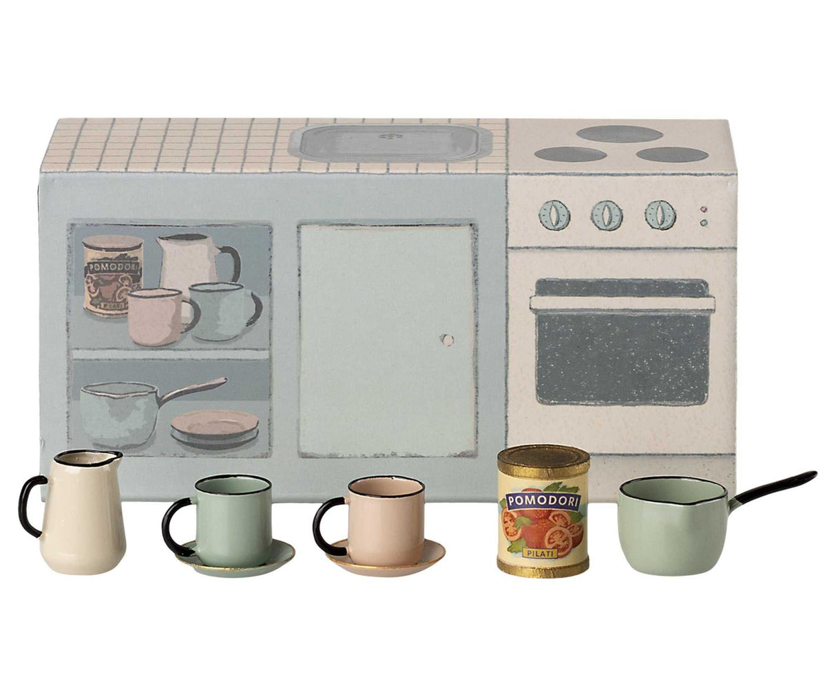 Puppenhaus Küchentheke Maus