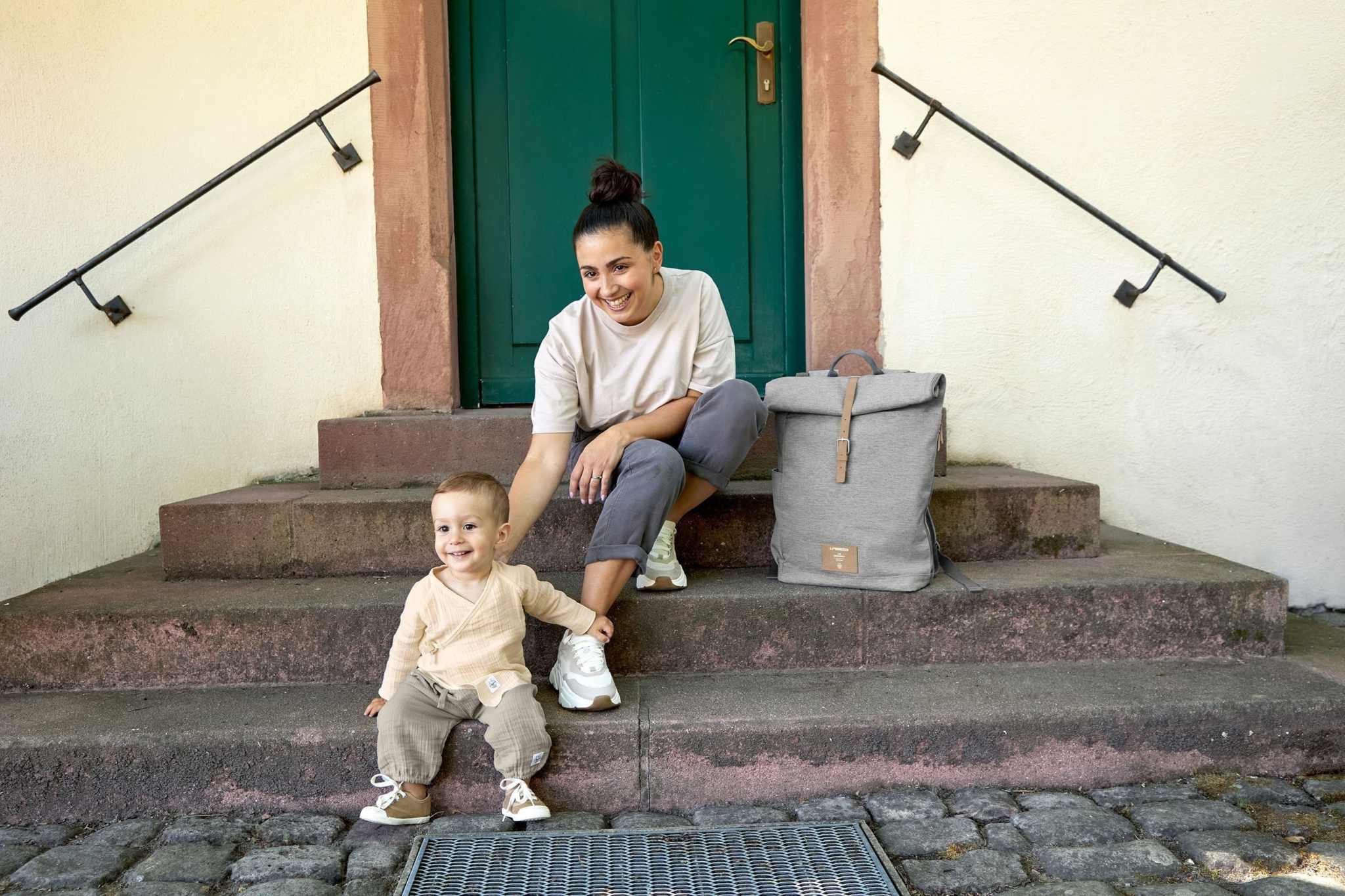 Wickelrucksack Rolltop Backpack/ Grey