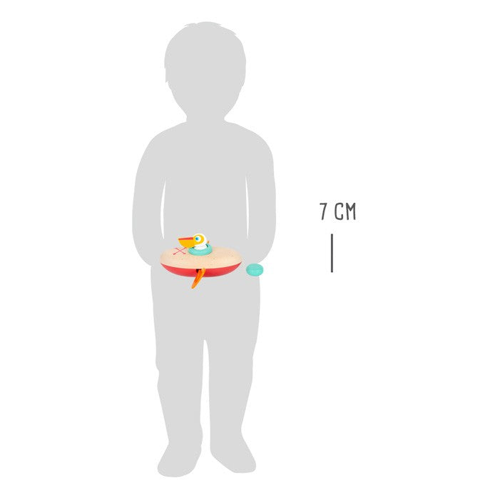 Wasserspielzeug Aufzieh-Kanu Pelikansmall footWasserspielzeug Aufzieh-Kanu Pelikankorbmayer. ganz besonders. für kinder.