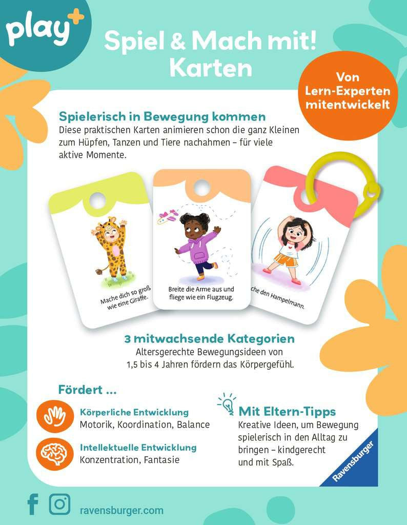 Spiel und Mach mit! Karten: Hüpfen, Tanzen & Bewegen