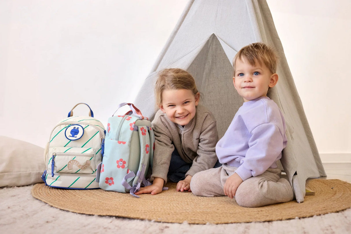 Kindergartenrucksack Square - Happy Trails Flower