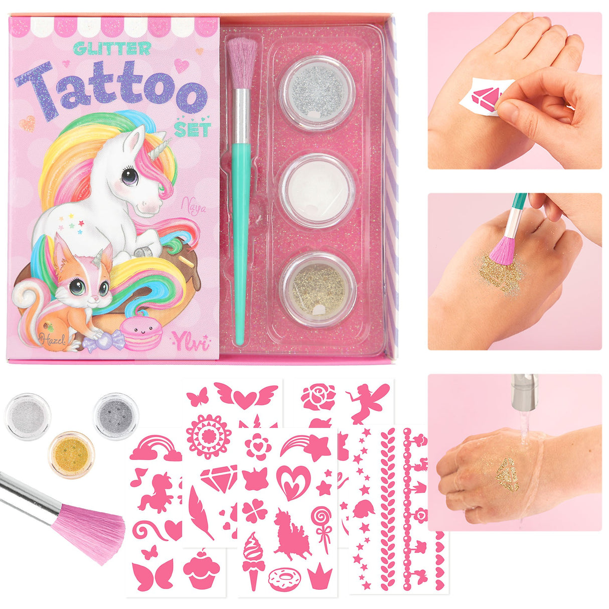 Yivi Glitzer Tattoo Set - korbmayer. ganz besonders. für kinder.