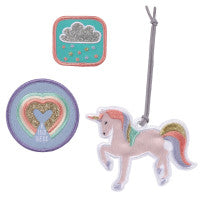 Schulranzen-Patches Set Unicorn glitter - korbmayer. ganz besonders. für kinder.