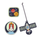 School Patches Set Space