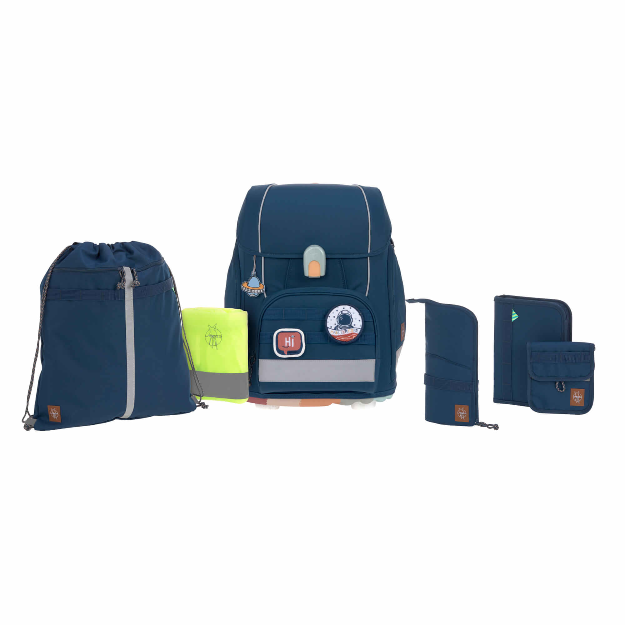 Schulranzen Set 7-teilig, Boxy Unique Navy