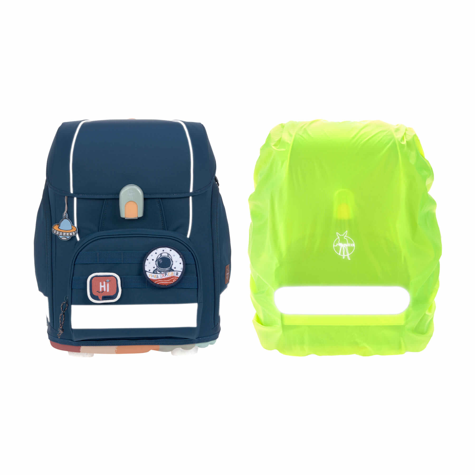Schulranzen Set 7-teilig, Boxy Unique Navy