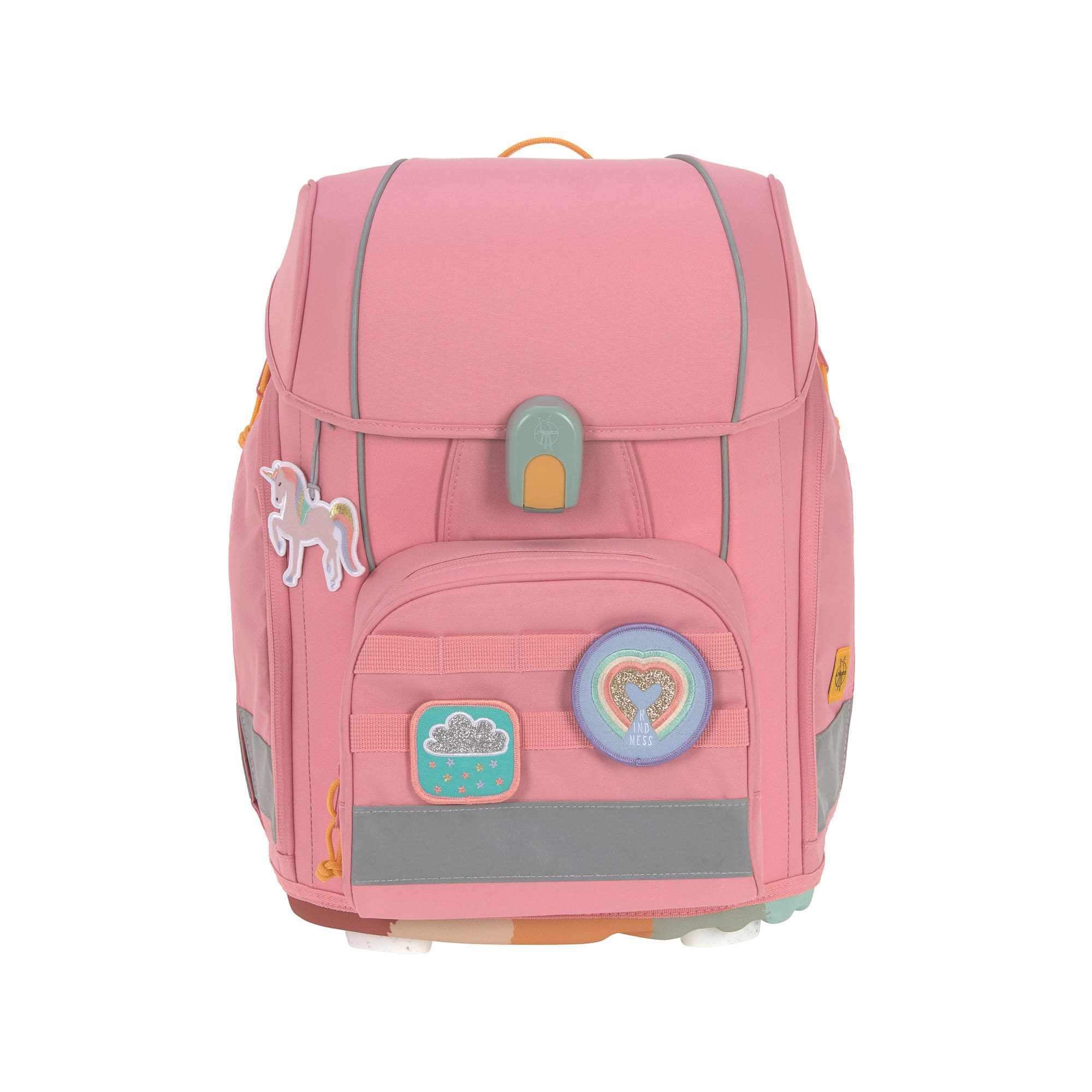 Schulranzen Set 7-teilig, Boxy Unique Pink