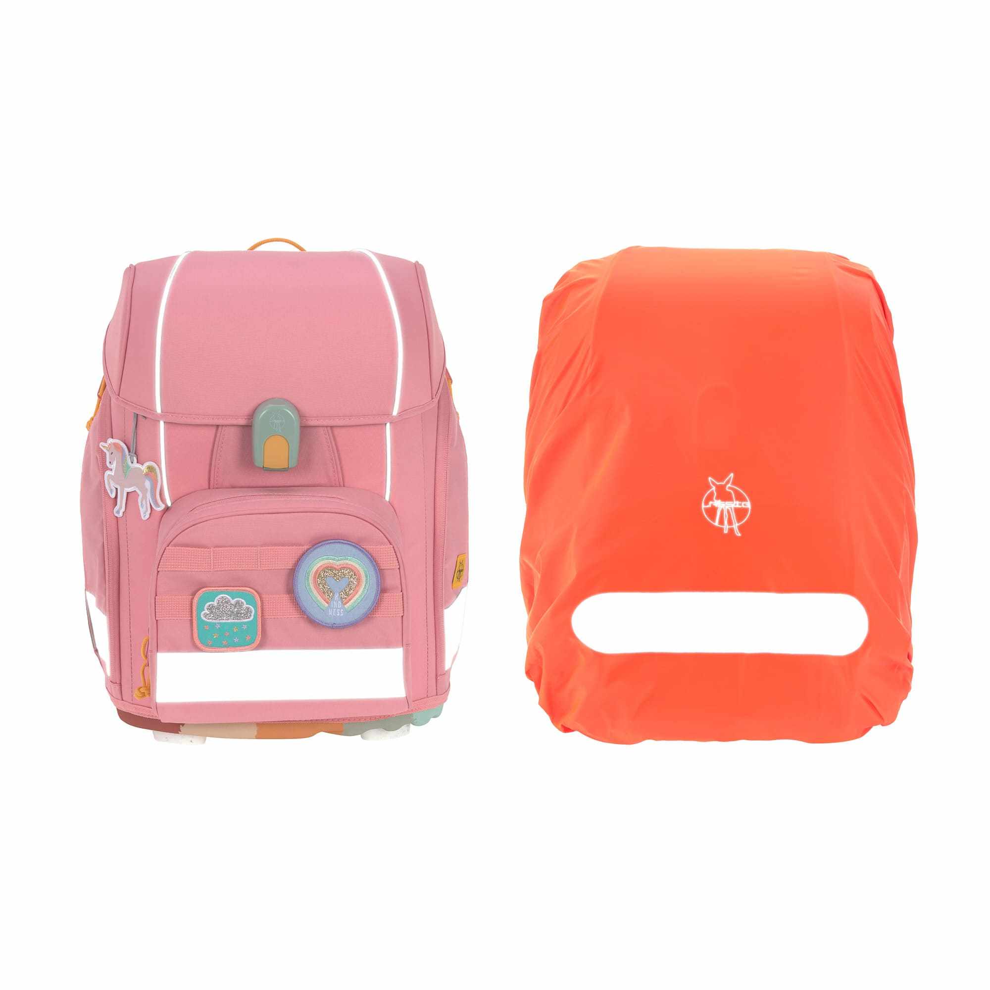 Schulranzen Set 7-teilig, Boxy Unique Pink