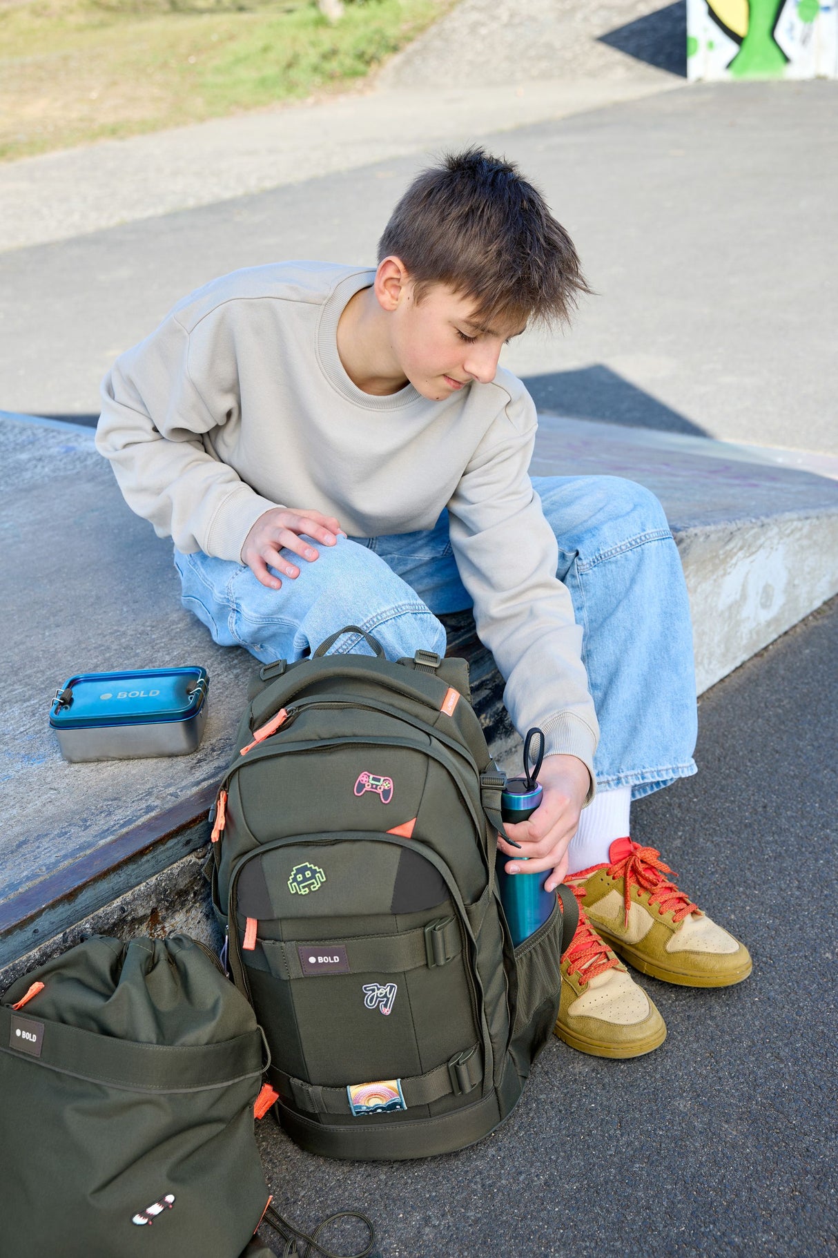 Schulrucksack Origin Bold /Dunkelgrün