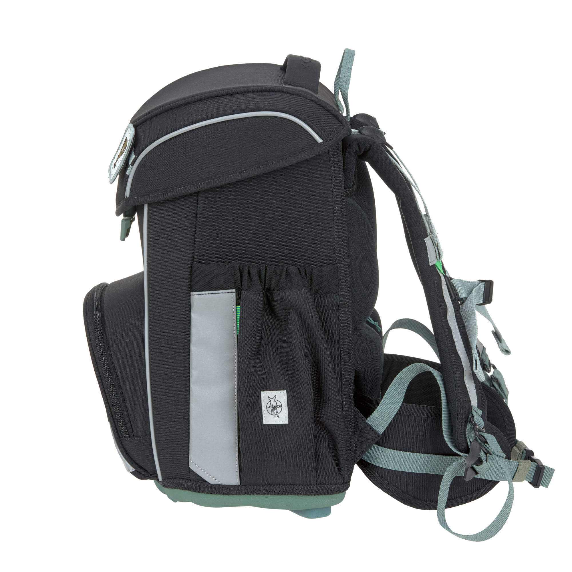 Schulranzen Set 7-teilig, Slim Unique Black