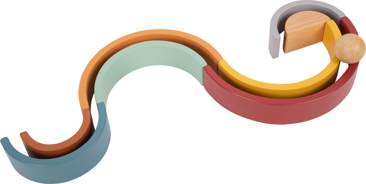 Holzbausteine Regenbogen Safari