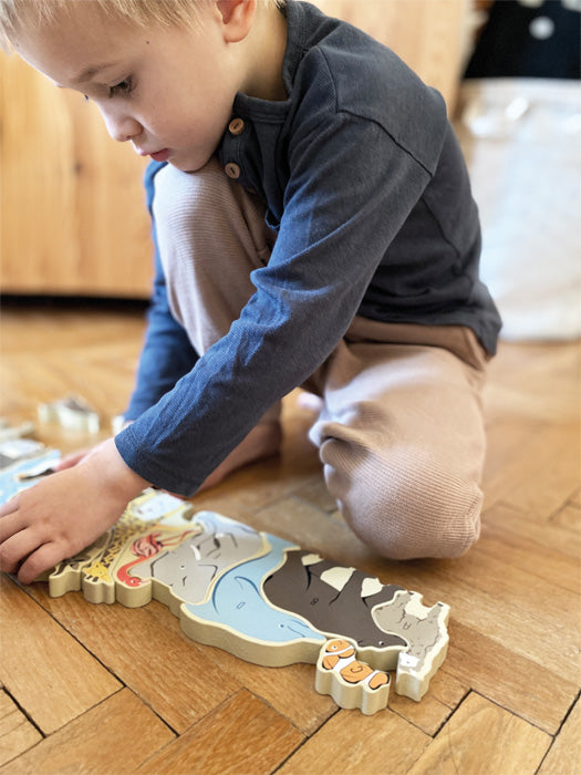 Buchstabenpuzzle Tiere - korbmayer. ganz besonders. für kinder.