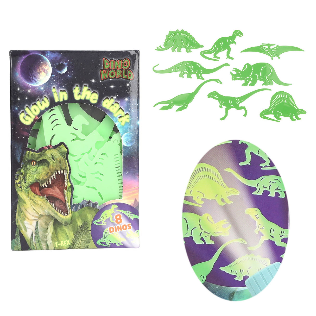 Dino World - Glow in the Dark Sticker