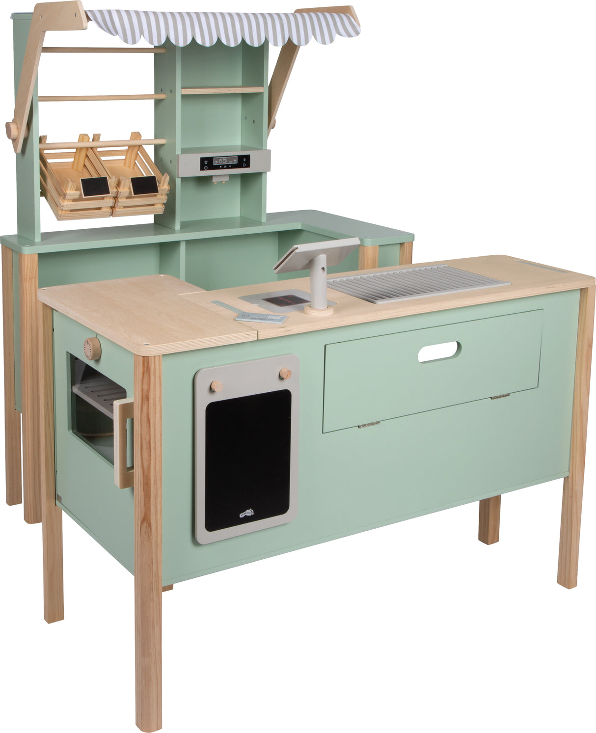 Kaufladen und Kinderküche Salbeigrün - Fresh