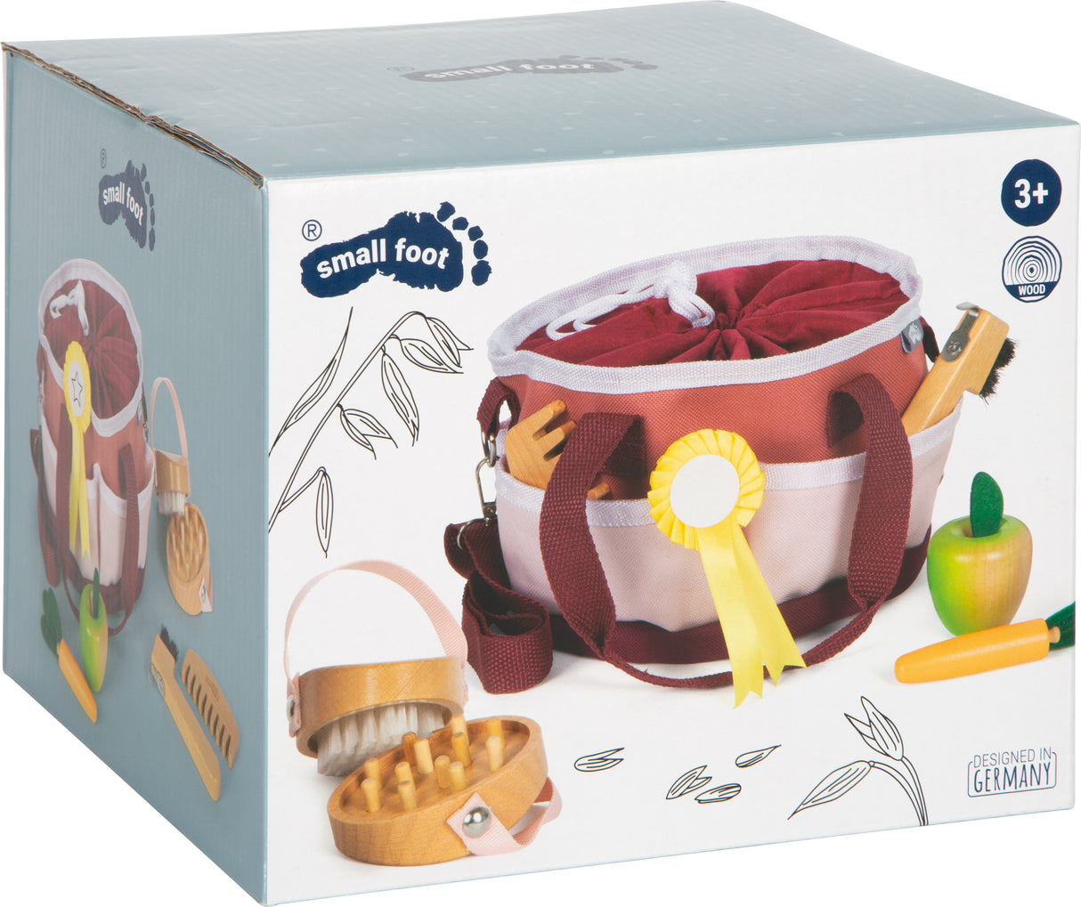 Pferdepflegeset mit Tasche