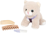 Katze mit Tasche & Pflege-Set