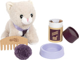 Katze mit Tasche & Pflege-Set