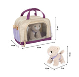 Katze mit Tasche & Pflege-Set