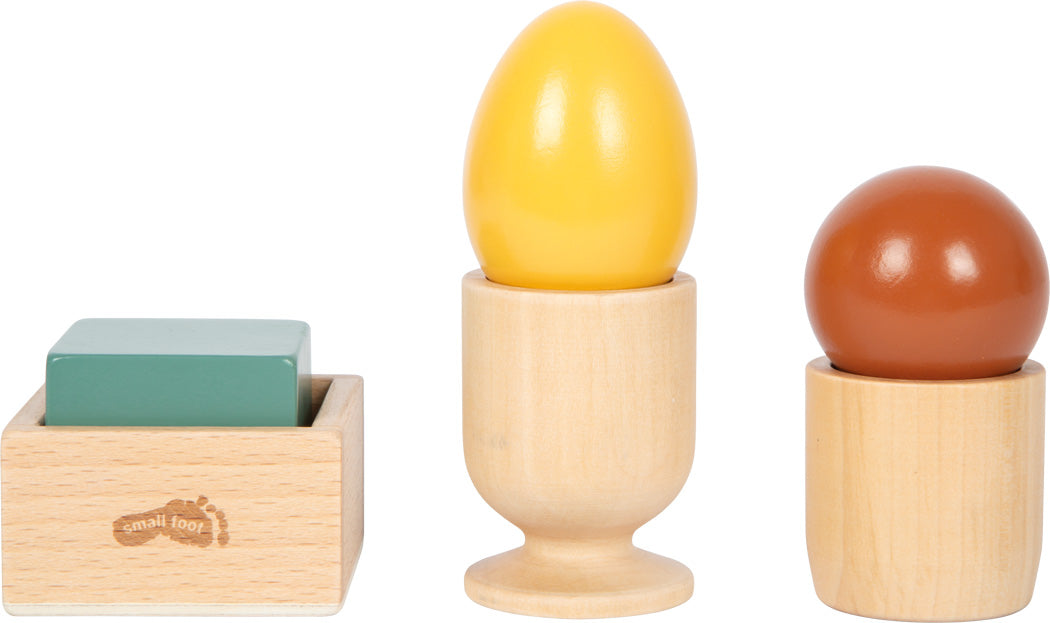 Montessori Sortierspiel mit Kugel, Würfel und Ei