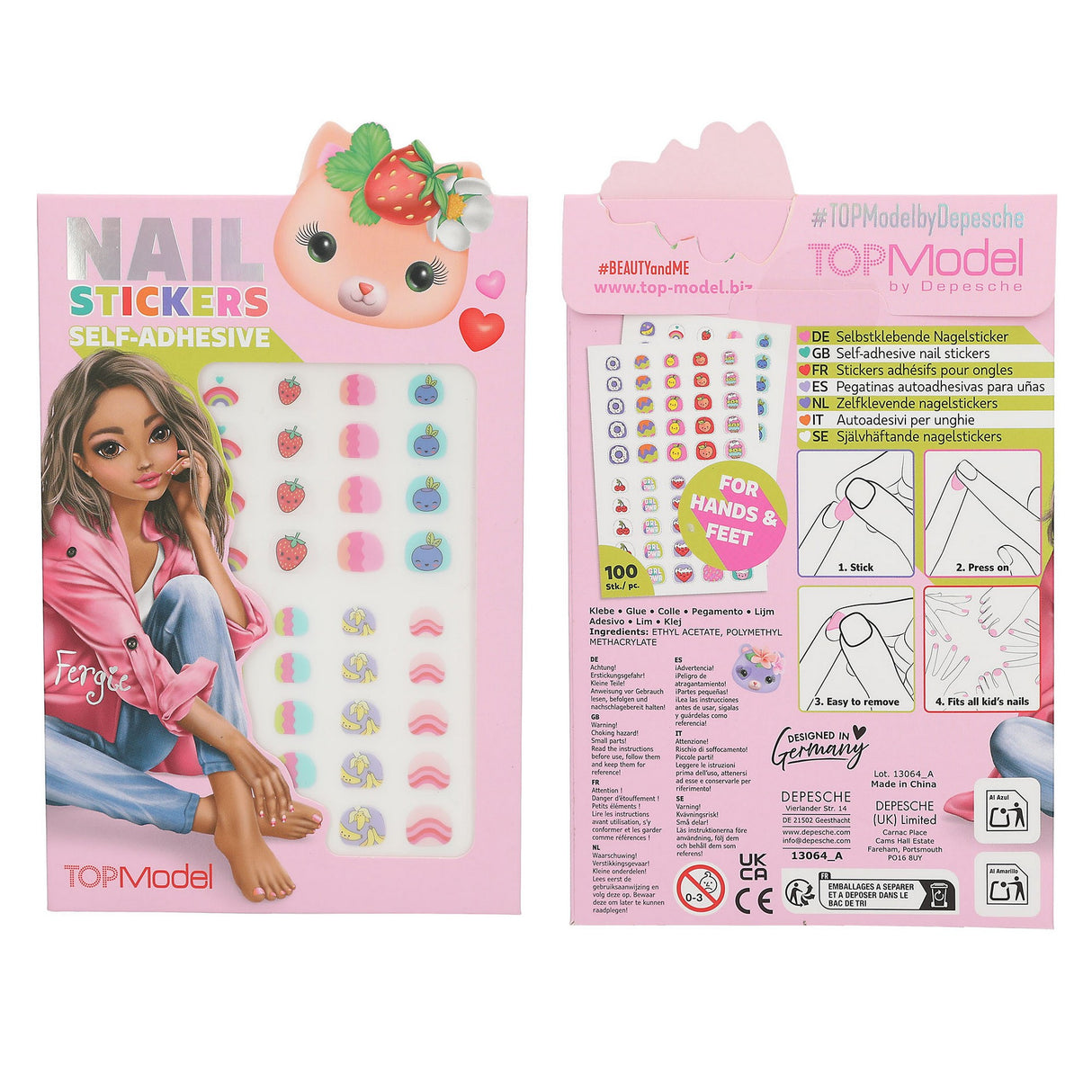 TOPModel Selbstklebende Nagelsticker