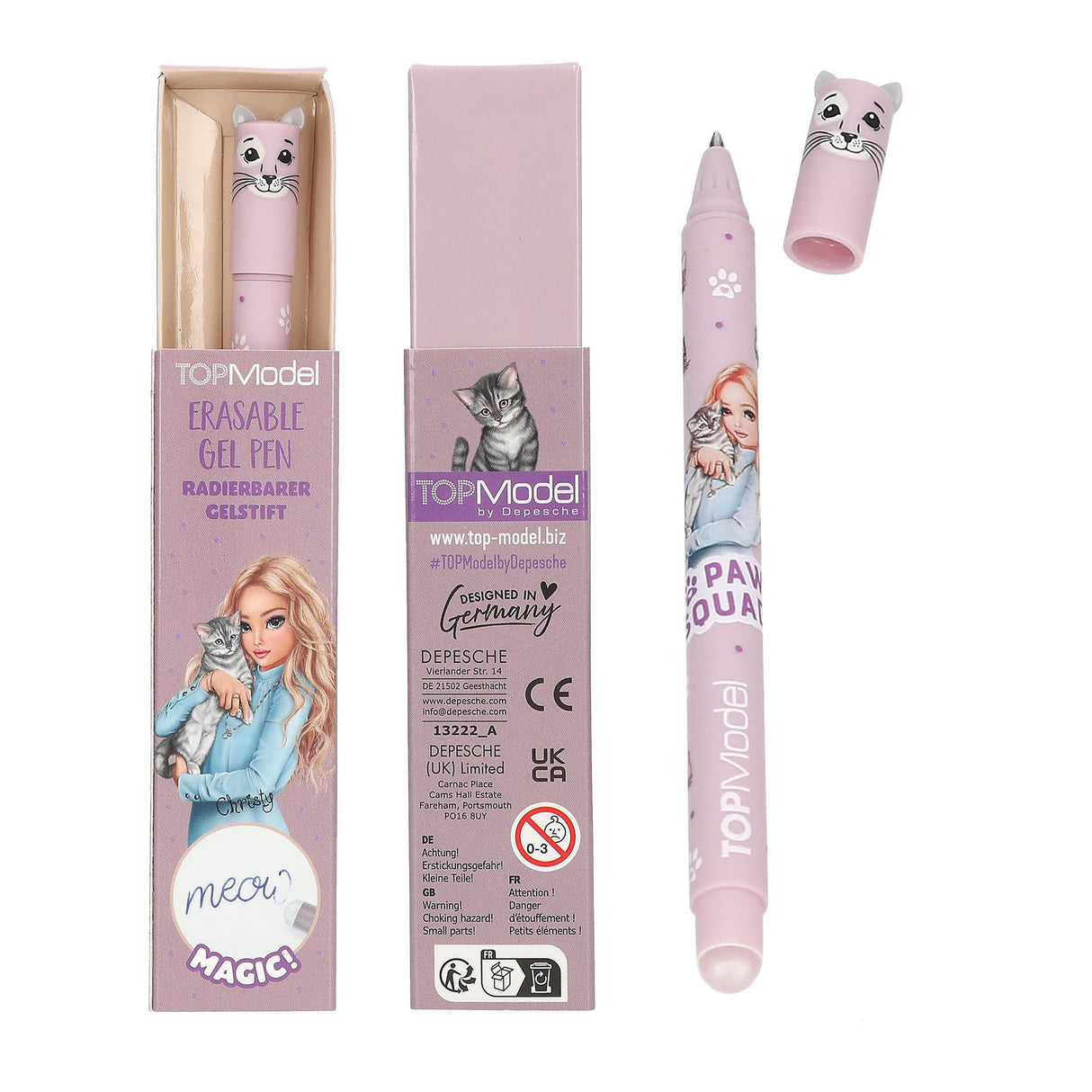 TOPModel Radierbarer Gelstift Kitty & Doggy