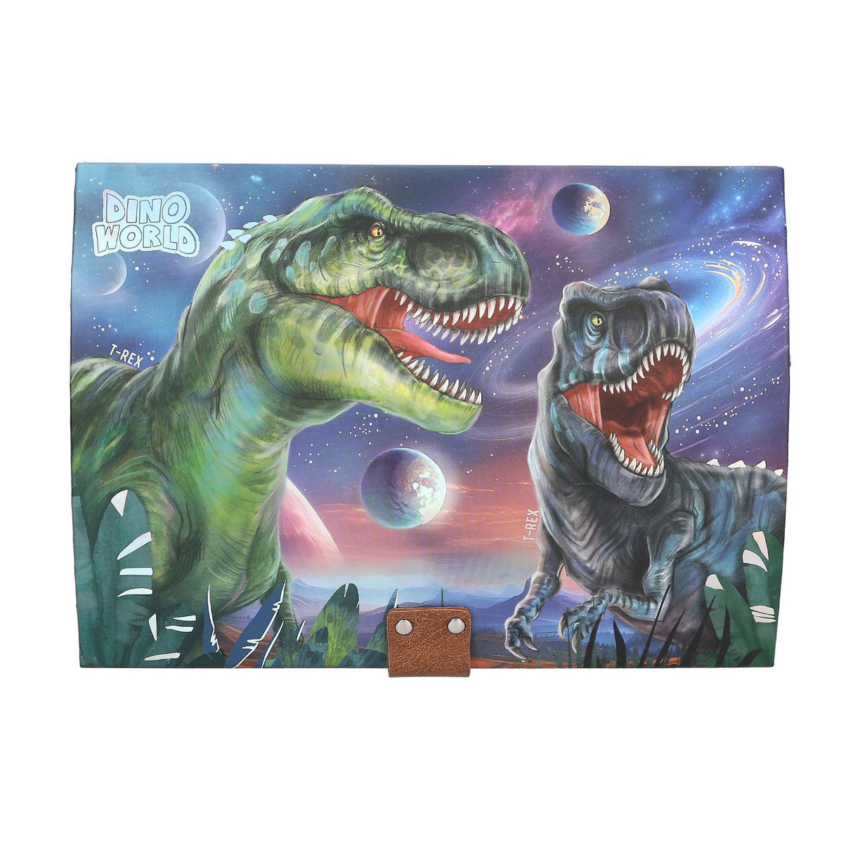 Dino World Schatztruhe mit Code, Licht und Sound