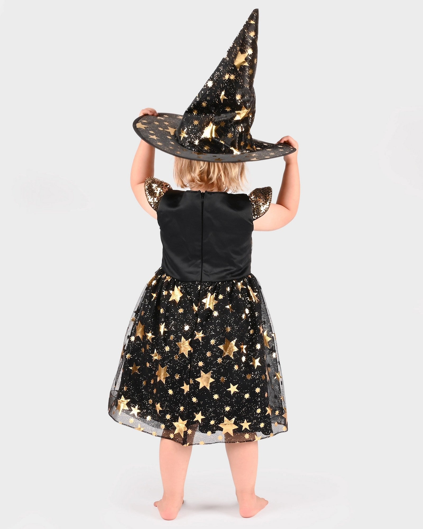 Hexenkostüm mit Hut 6-8 Jahre