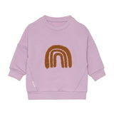 Sweatshirt- Regenbogen Lila 98-104