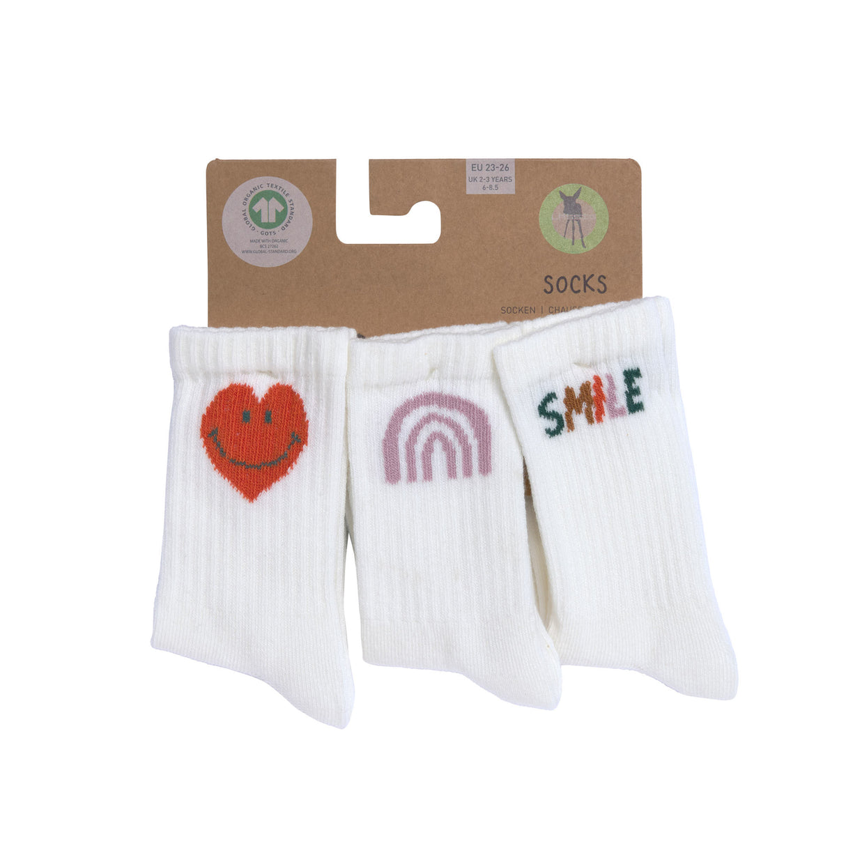 Tennis Socken Smile/ Gr.19-22LässigTennis Socken Smile/ Grkorbmayer. ganz besonders. für kinder.