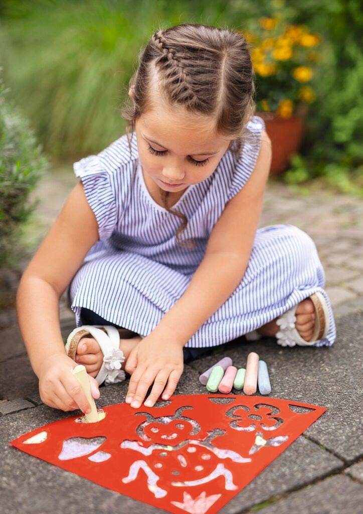 Straßen-Glitzerkreide