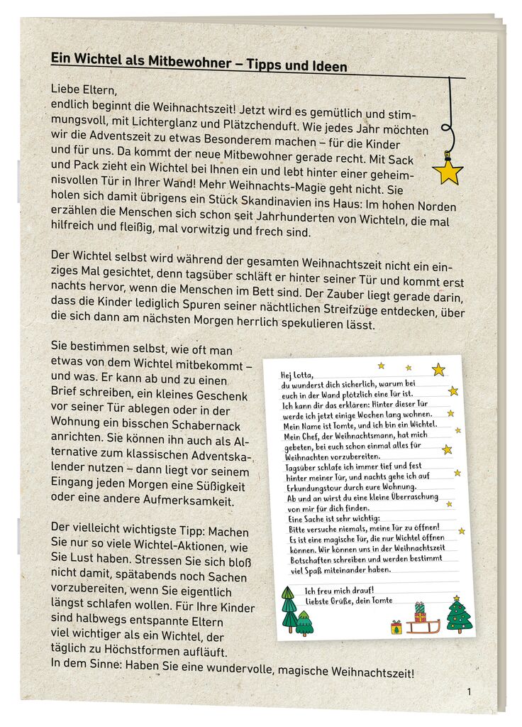 Wichteltür-Set WeihnachtszauberWichtelzubehör-Set Weihnachtszauberkorbmayer. ganz besonders. für kinder.