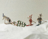Wintermaus Papa mit Ski- Set