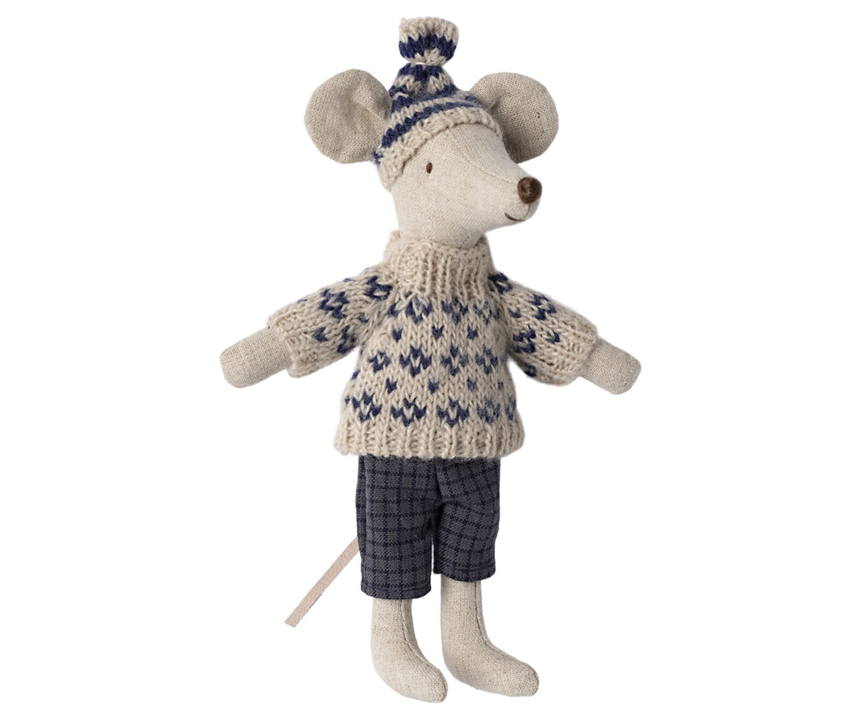 Wintermaus Papa mit Ski- Set
