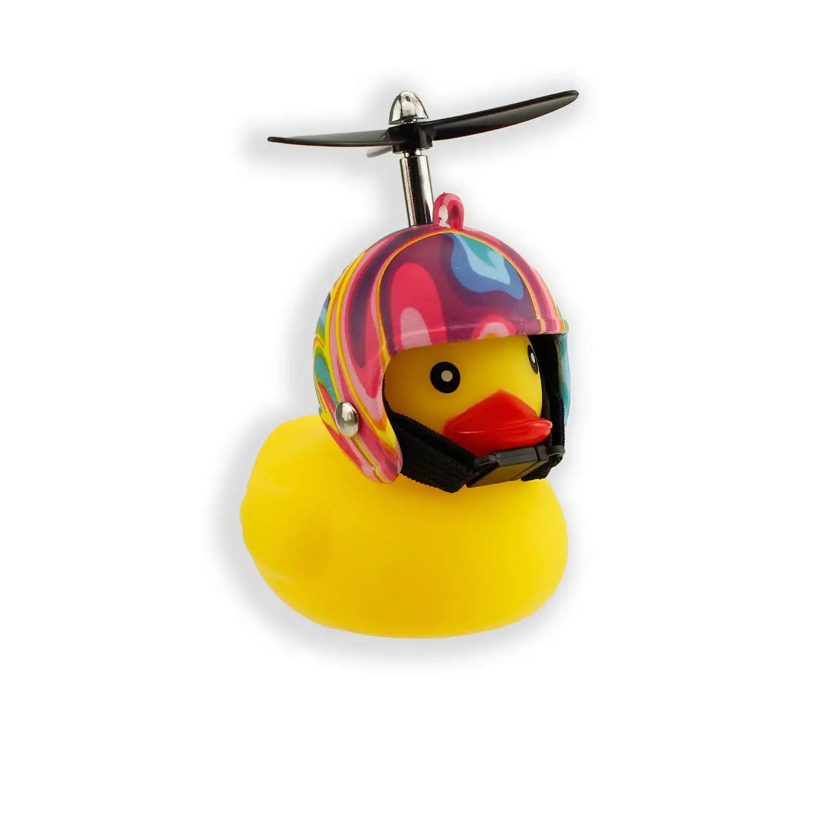 Fahrrad- Quitscheentchen mit Helm