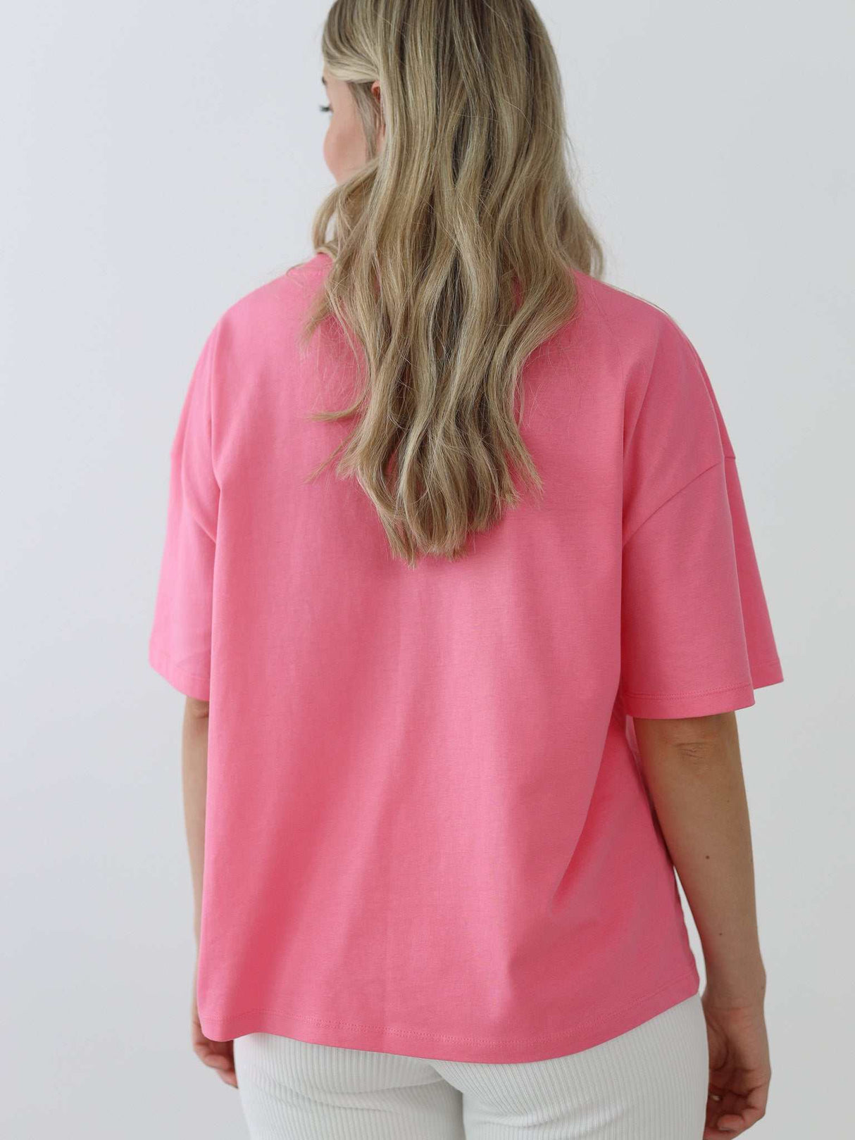 Mom Heart Shirt/ Pink - M