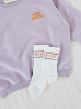 HEY KIDDO Socken/ lavender 110-116Fam VibesHEY KIDDO Socken/ lavender 110-116korbmayer. ganz besonders. für kinder.