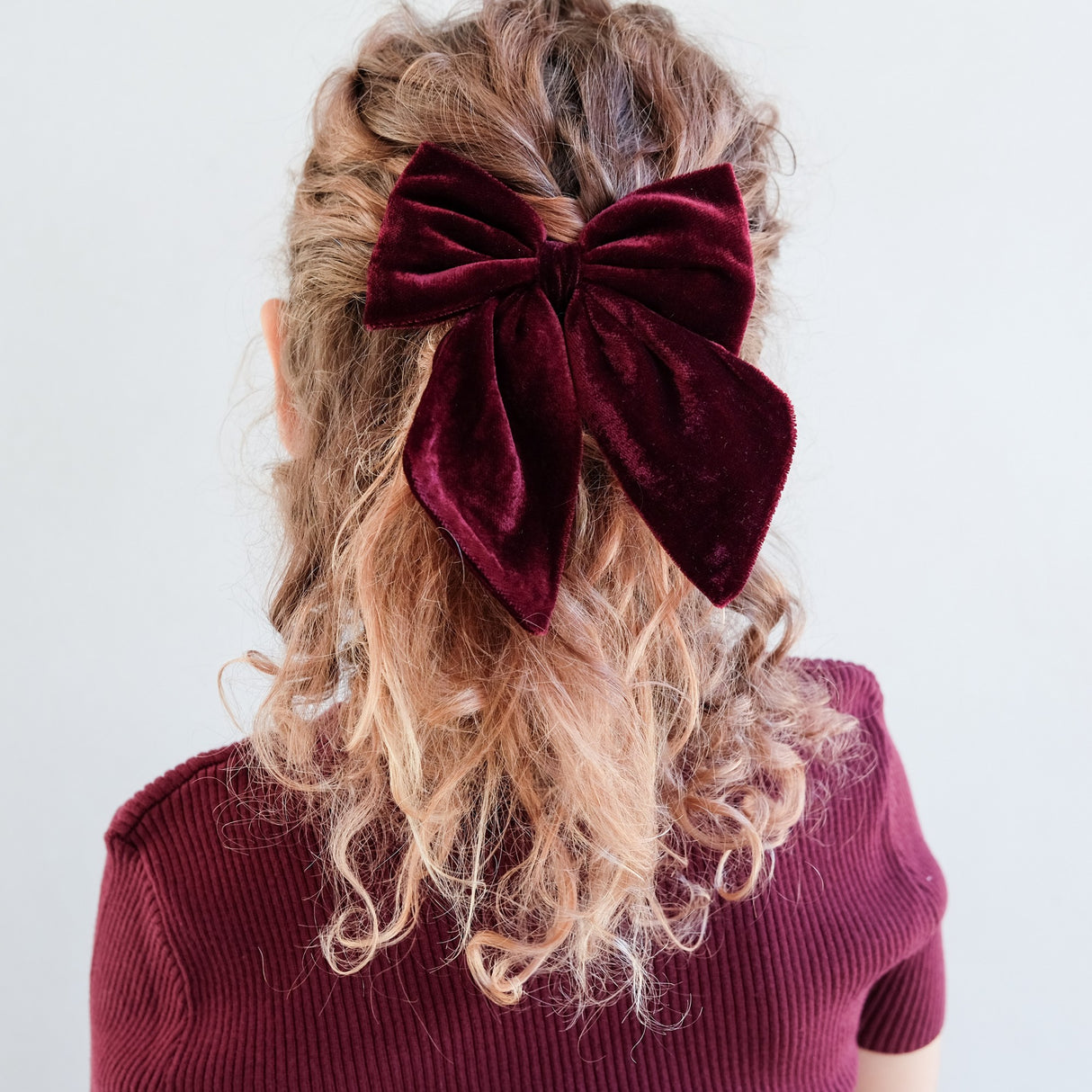 Schleifenhaarspange Agnes / rot