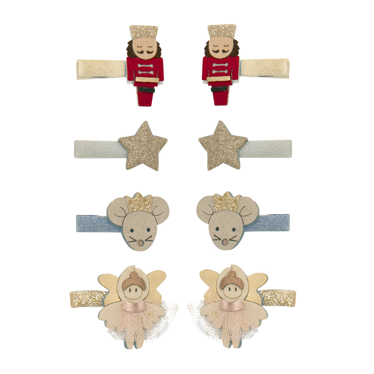 Haarclips Nussknacker Mini