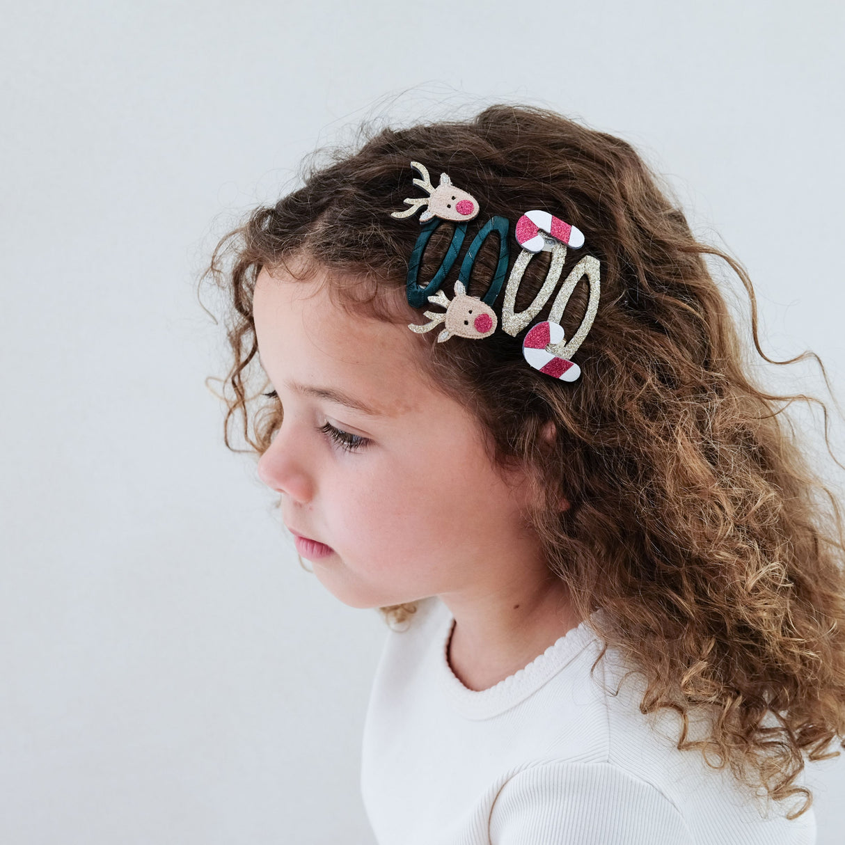 Haarclips Rudolph & Zuckerstange