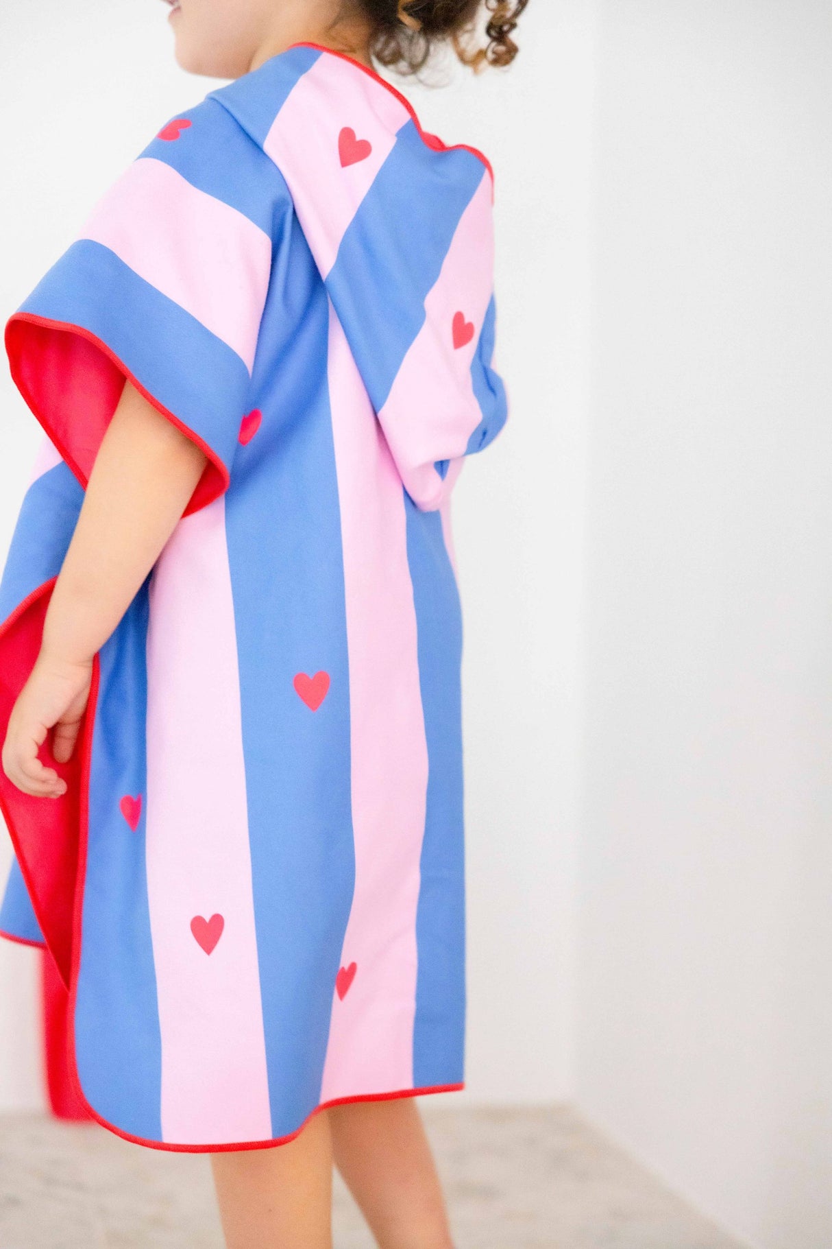 Strandponcho/ Cherry
