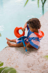 Strandponcho/ Cherry