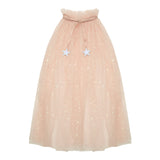 Schimmerndes Cape Tulle / beige